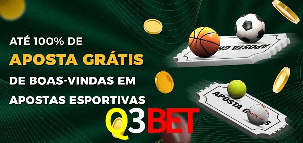 Q3Bet Ate 100% de Aposta Gratis